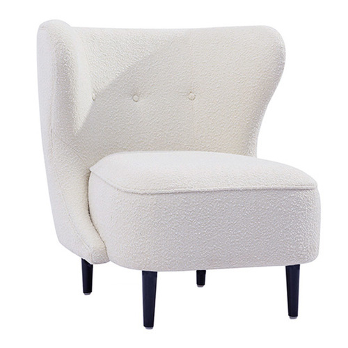 grey white accent chair