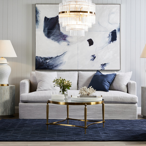 Brass Lawrence Glass Pendant Light