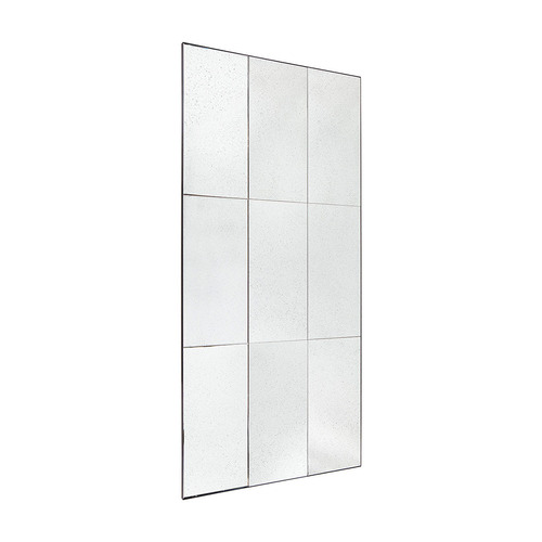 Black Beluga Panelled Floor Mirror