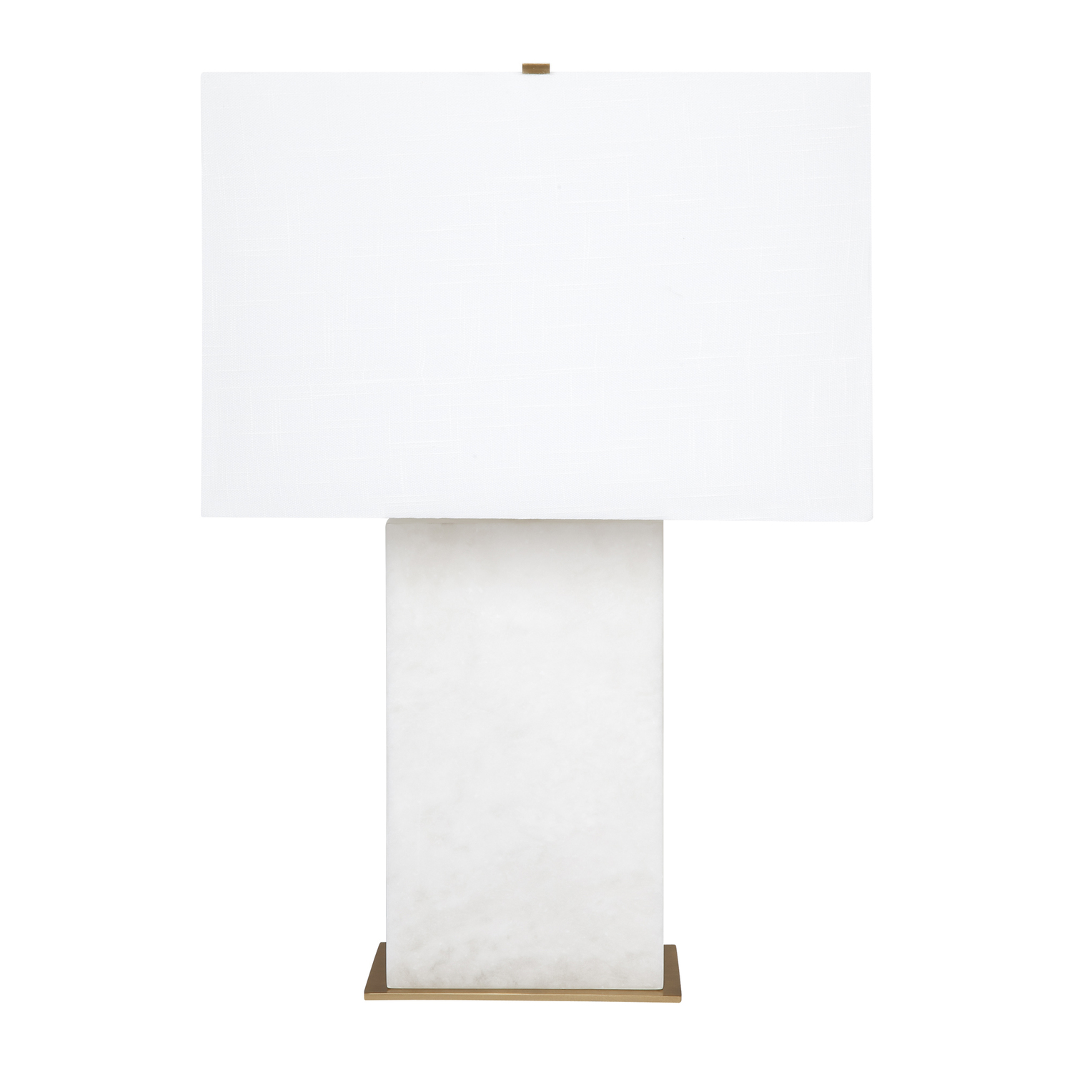 White Alexandria Alabaster Table Lamp