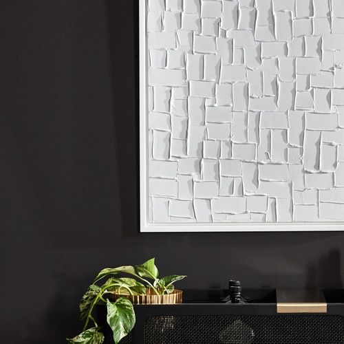 Mosaic Blanco Framed Canvas Wall Art