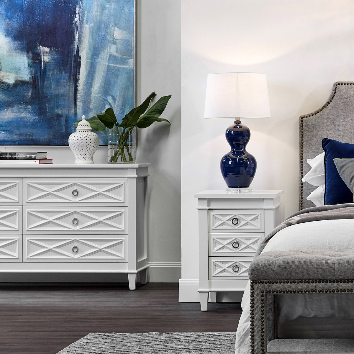Small Plantation Bedside Table