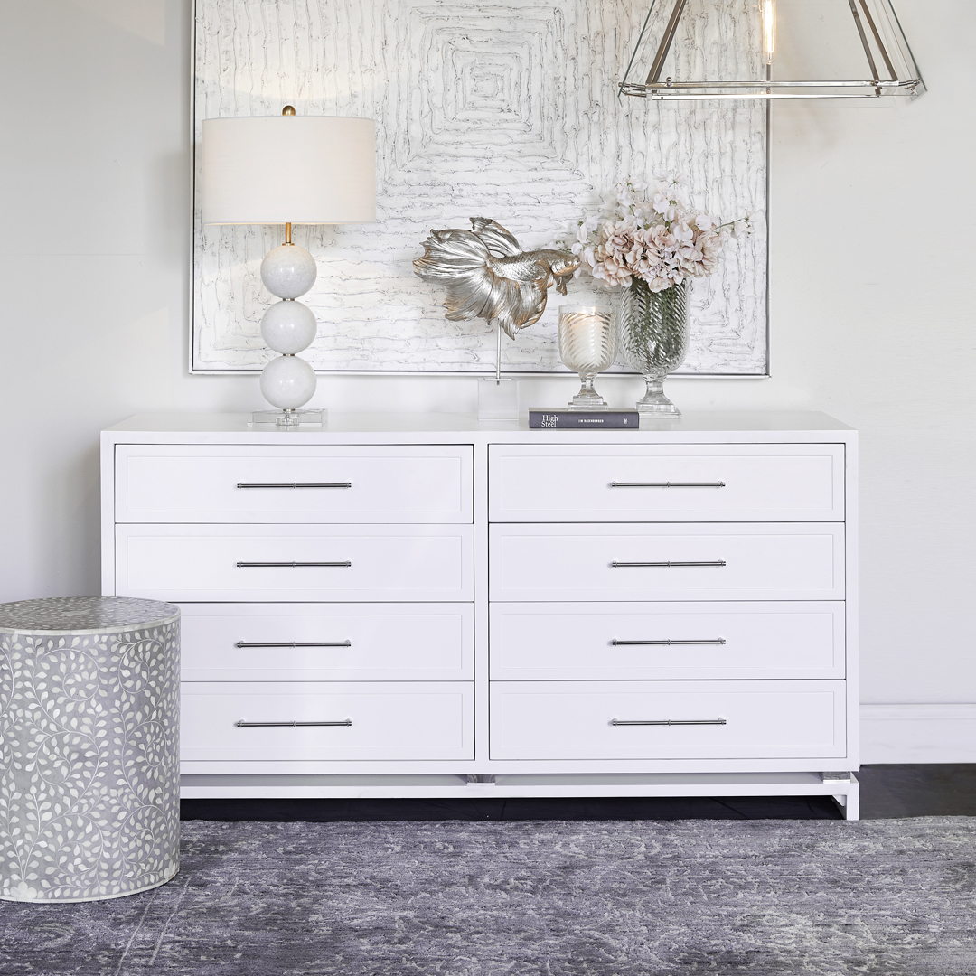 White Pearl Chest Of Drawers Temple & ster