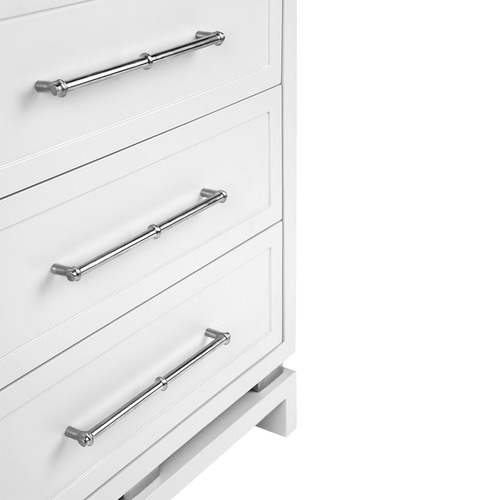 White Pearl Bedside Table