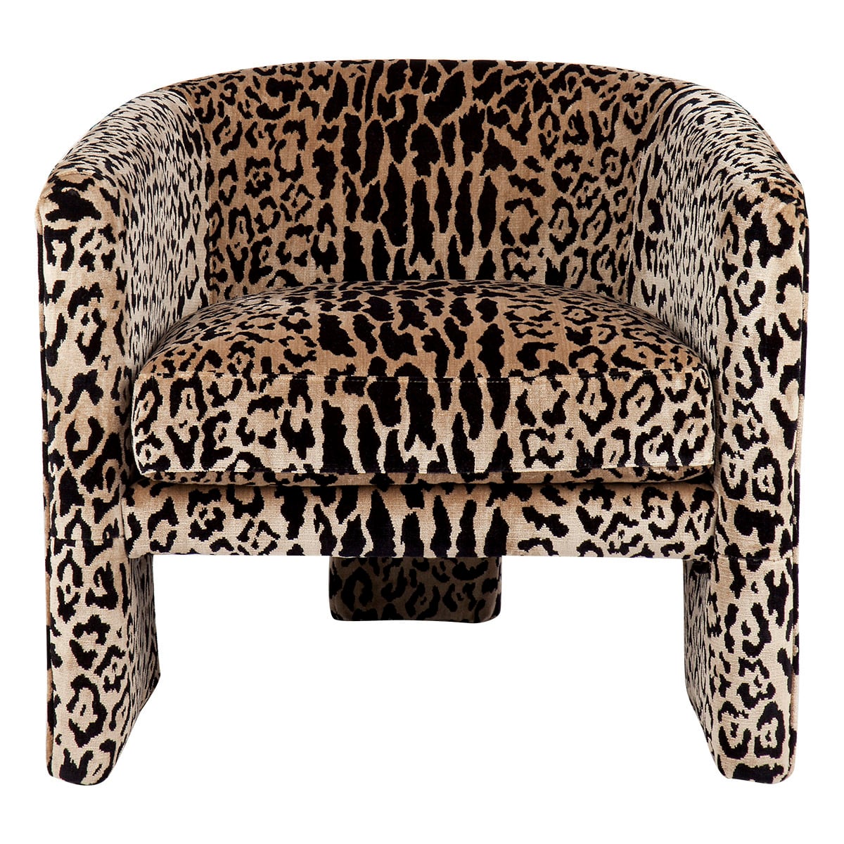 Shana Leopard Velvet Tub Chair