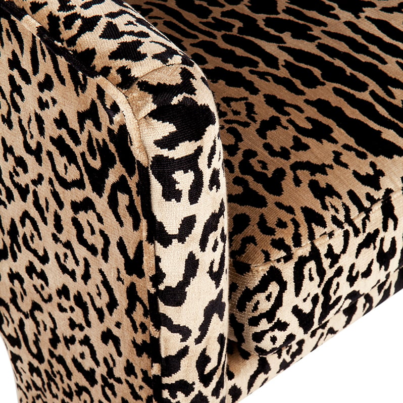 Shana Leopard Velvet Tub Chair