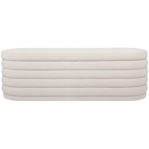 Liam Boucle Storage Ottoman Bench Temple & ster