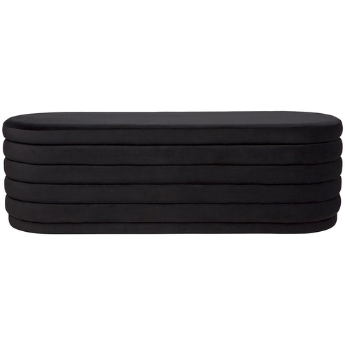 Liam Velvet Storage Ottoman