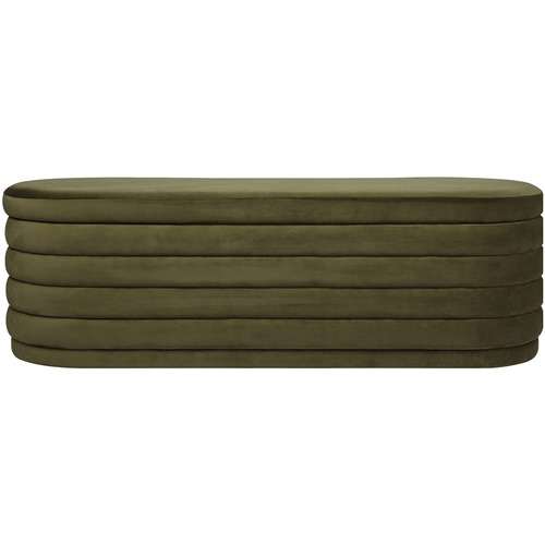 Liam Velvet Storage Ottoman