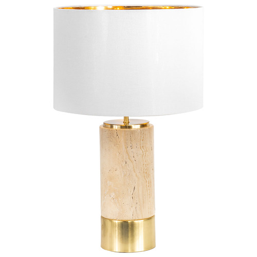 Sigourney Travertine Table Lamp