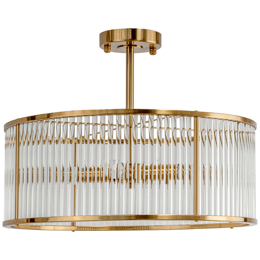 Chandler 4 Light Semi Flush Mount