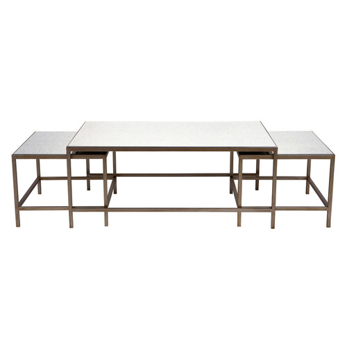 3 Piece Marilyn Glam Coffee Table Set