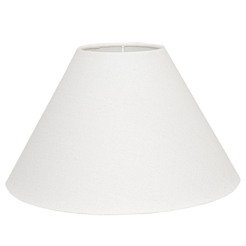 White Lyla Linen Lamp Shade