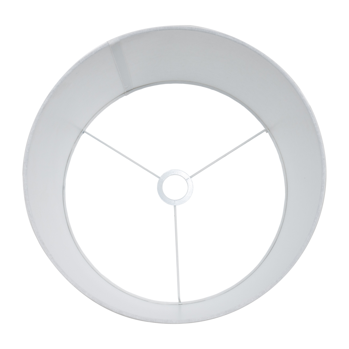 White Ariella Linen Lamp Shade