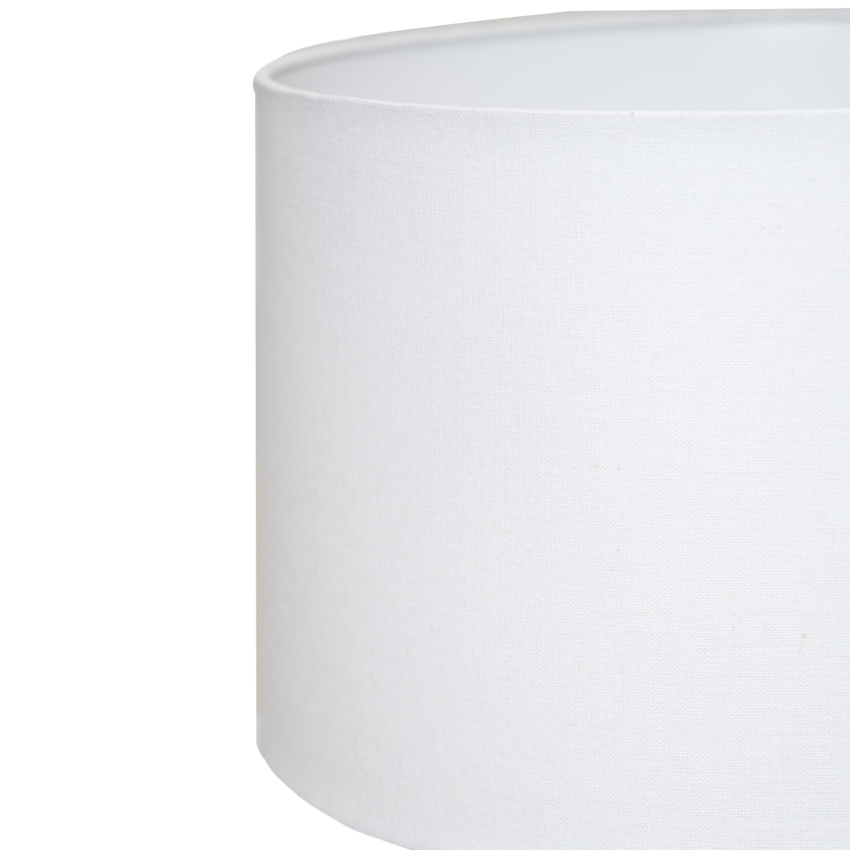 White Ariella Linen Lamp Shade