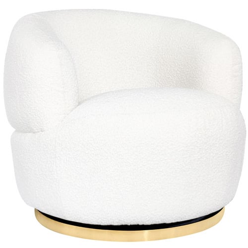 Jeremiah Boucle Swivel Accent Chair Temple & ster