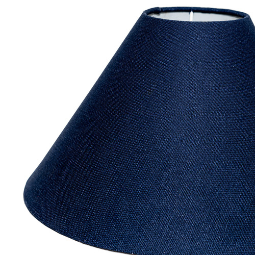 Navy Lyla Linen Lamp Shade