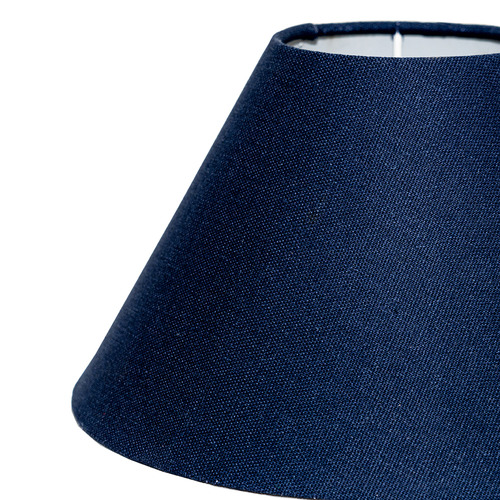 Navy Lyla Linen Lamp Shade