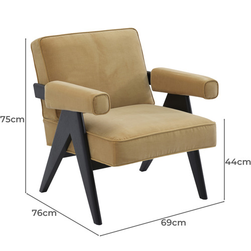 Micah Velvet Armchair