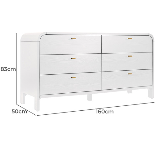 Kai 6 Drawer Chest | Temple & Webster