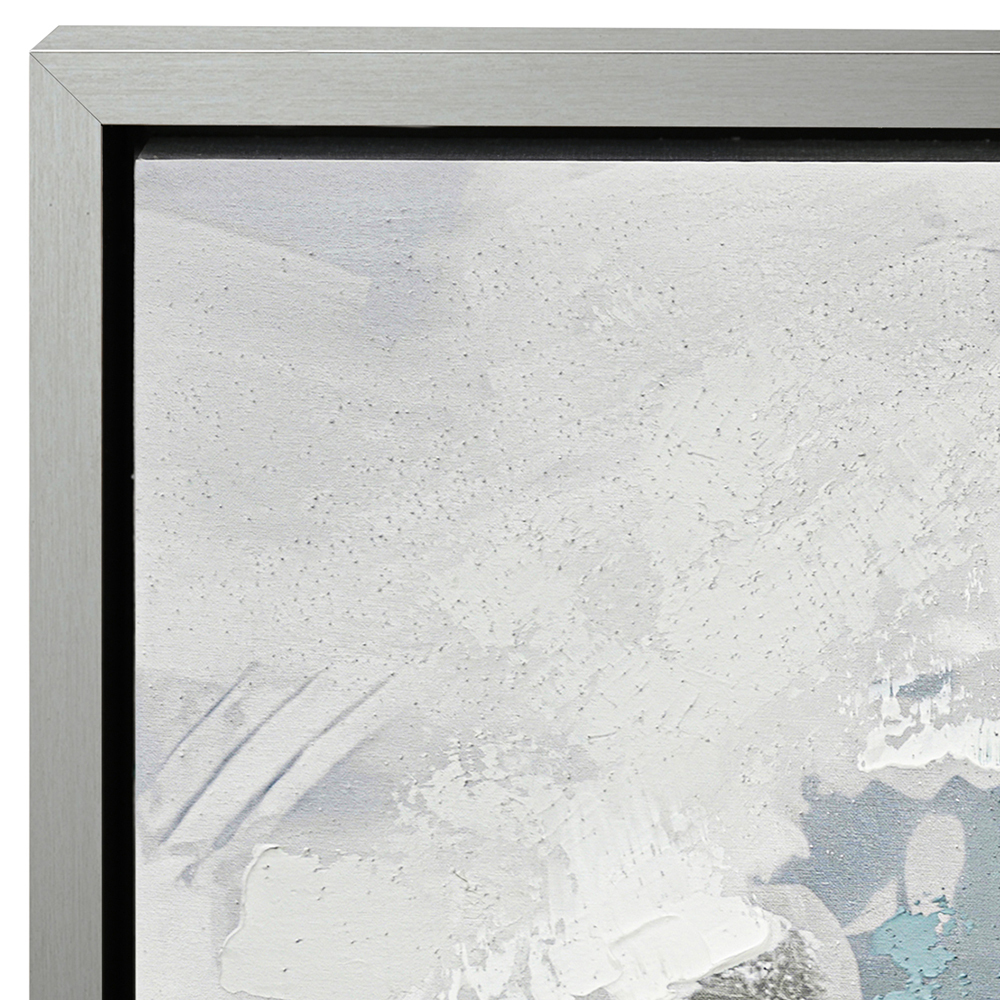 Blue Ms. Verne Framed Canvas Wall Art