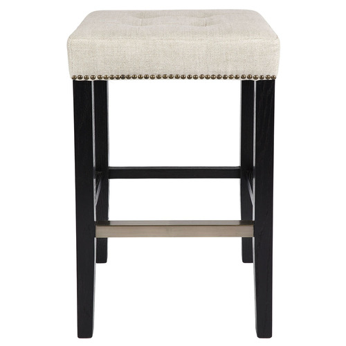 Ivory Canyon Linen Barstool