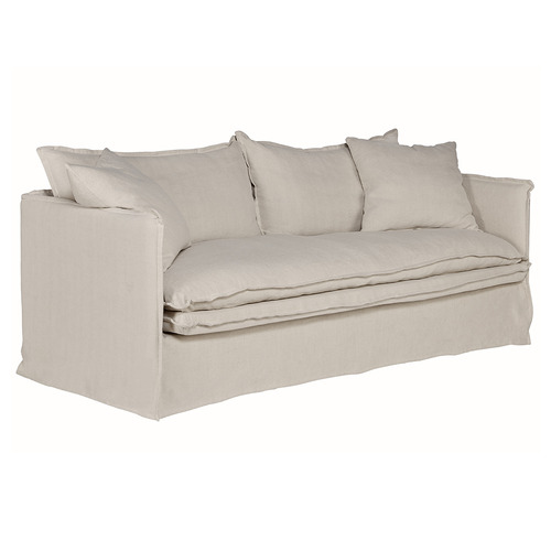 Soren 3 Seater Cotton & Linen Sofa