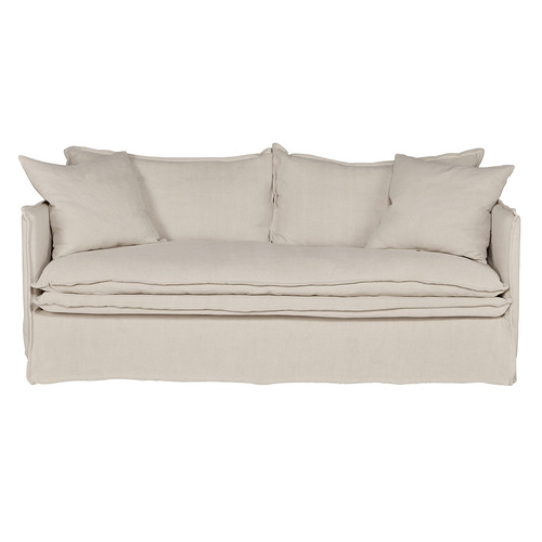 Soren 3 Seater Cotton & Linen Sofa