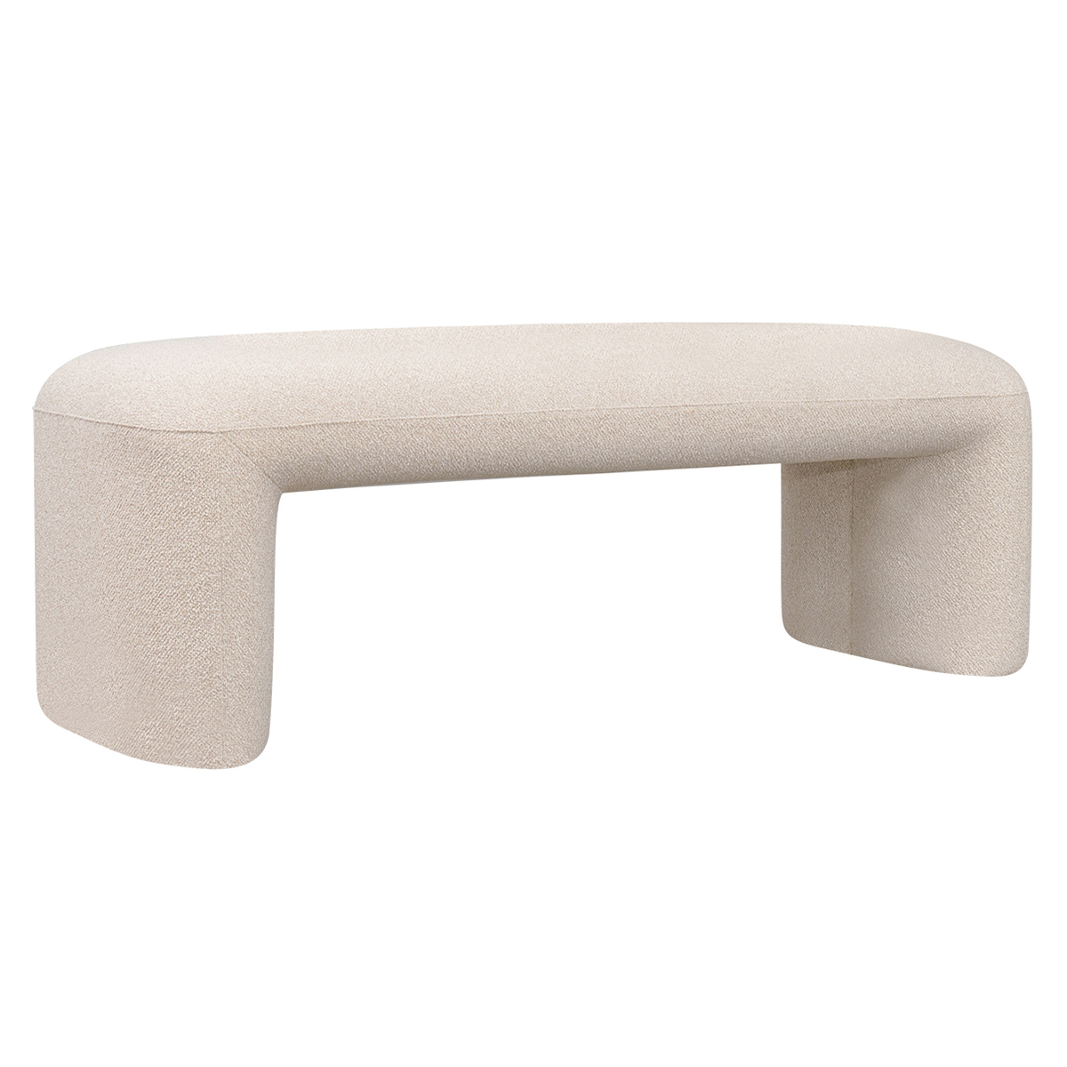 Mikhail Boucle Ottoman Bench