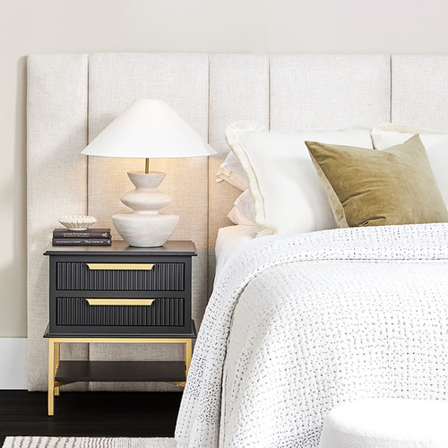 Beata Linen-Blend Bedhead