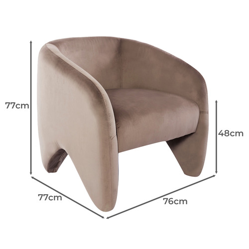 Nia Velvet Armchair