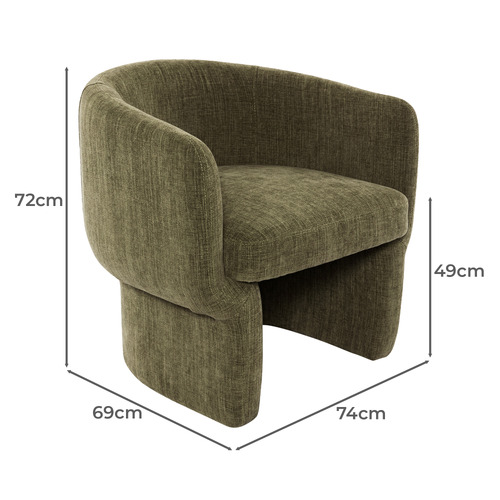 Lagra Chenille Armchair
