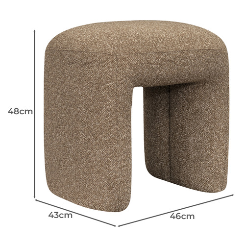 Mikhail Boucle Accent Stool