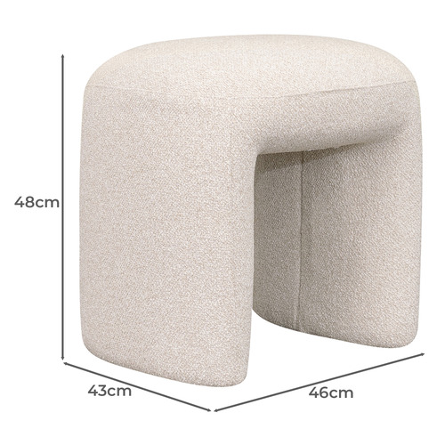 Mikhail Boucle Accent Stool