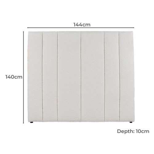 White Amalia Boucle Double Bedhead