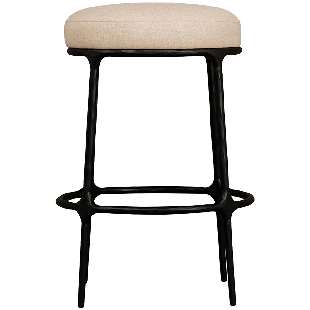 65cm Cassian Linen Bar Stool
