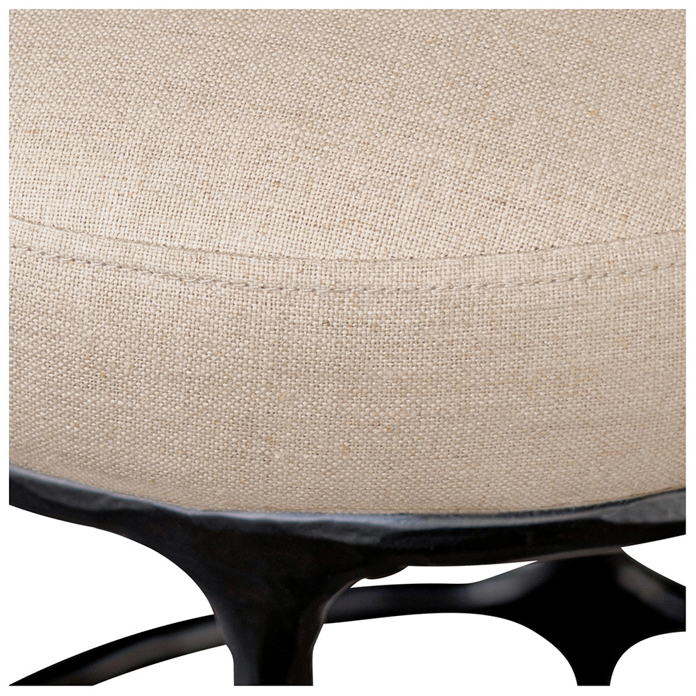 65cm Cassian Linen Bar Stool