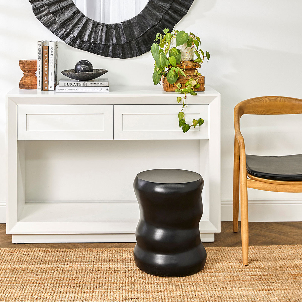 Harlin Concrete Accent Stool