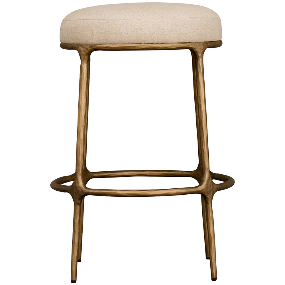 65cm Cassian Linen Bar Stool