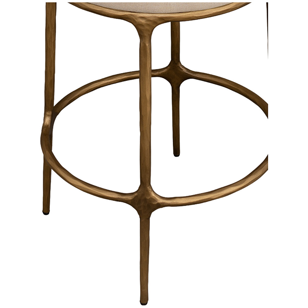 65cm Cassian Linen Bar Stool