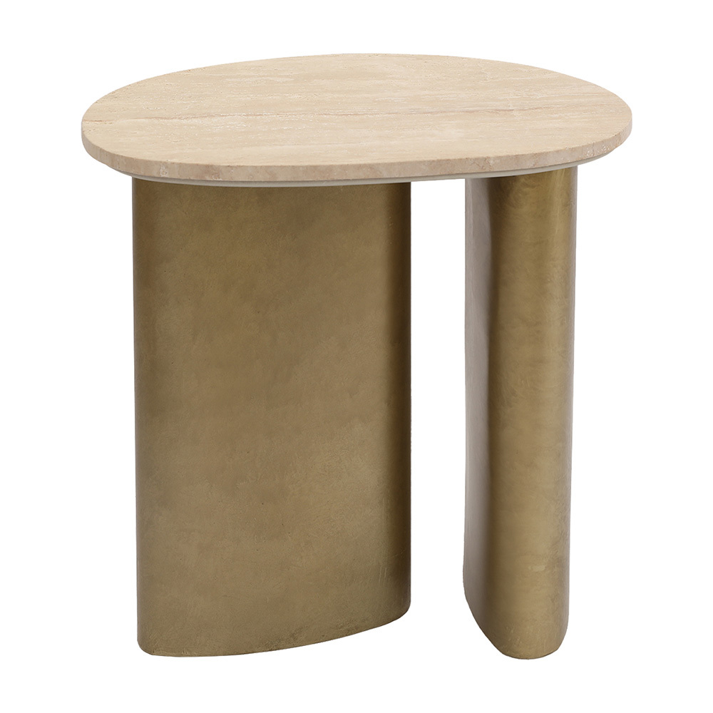 Fenn Travertine Side Table