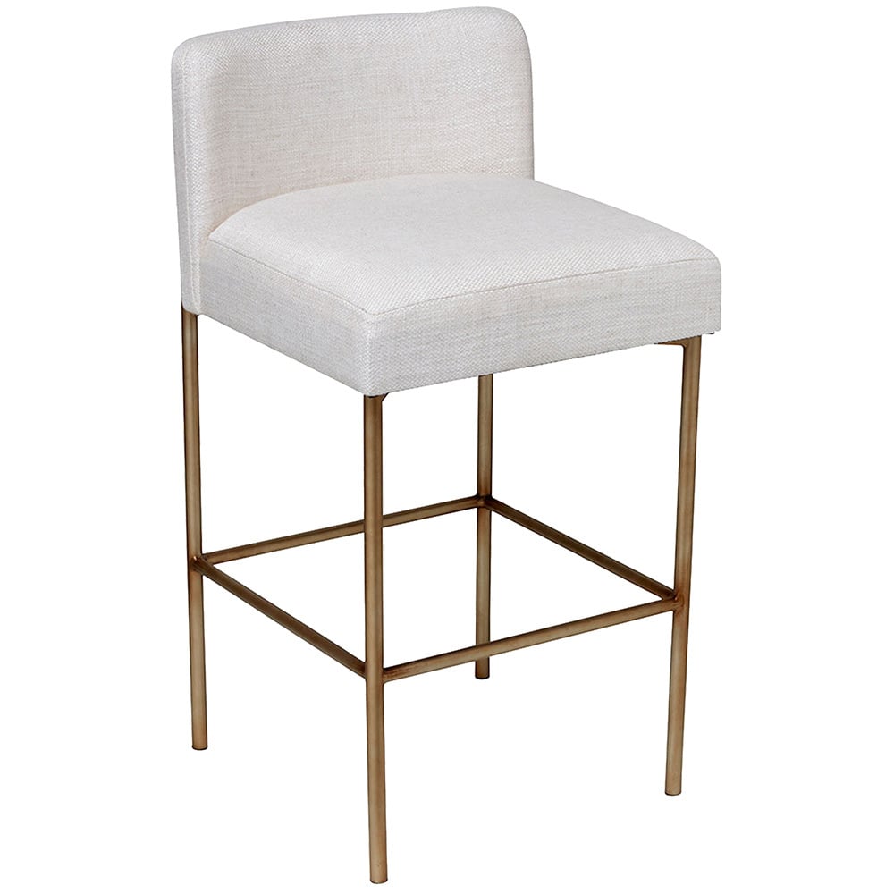 64cm Lux Upholstered Bar Stool