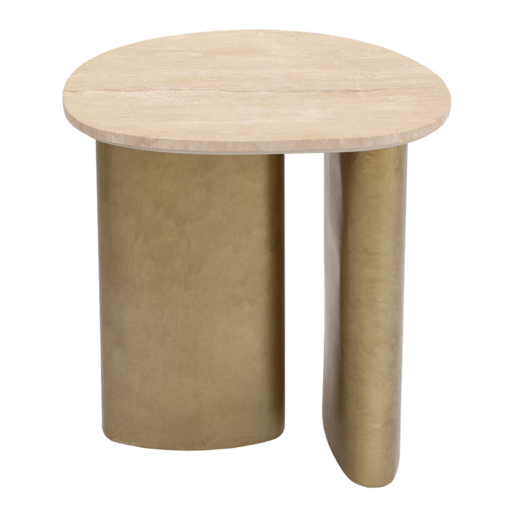Fenn Travertine Side Table