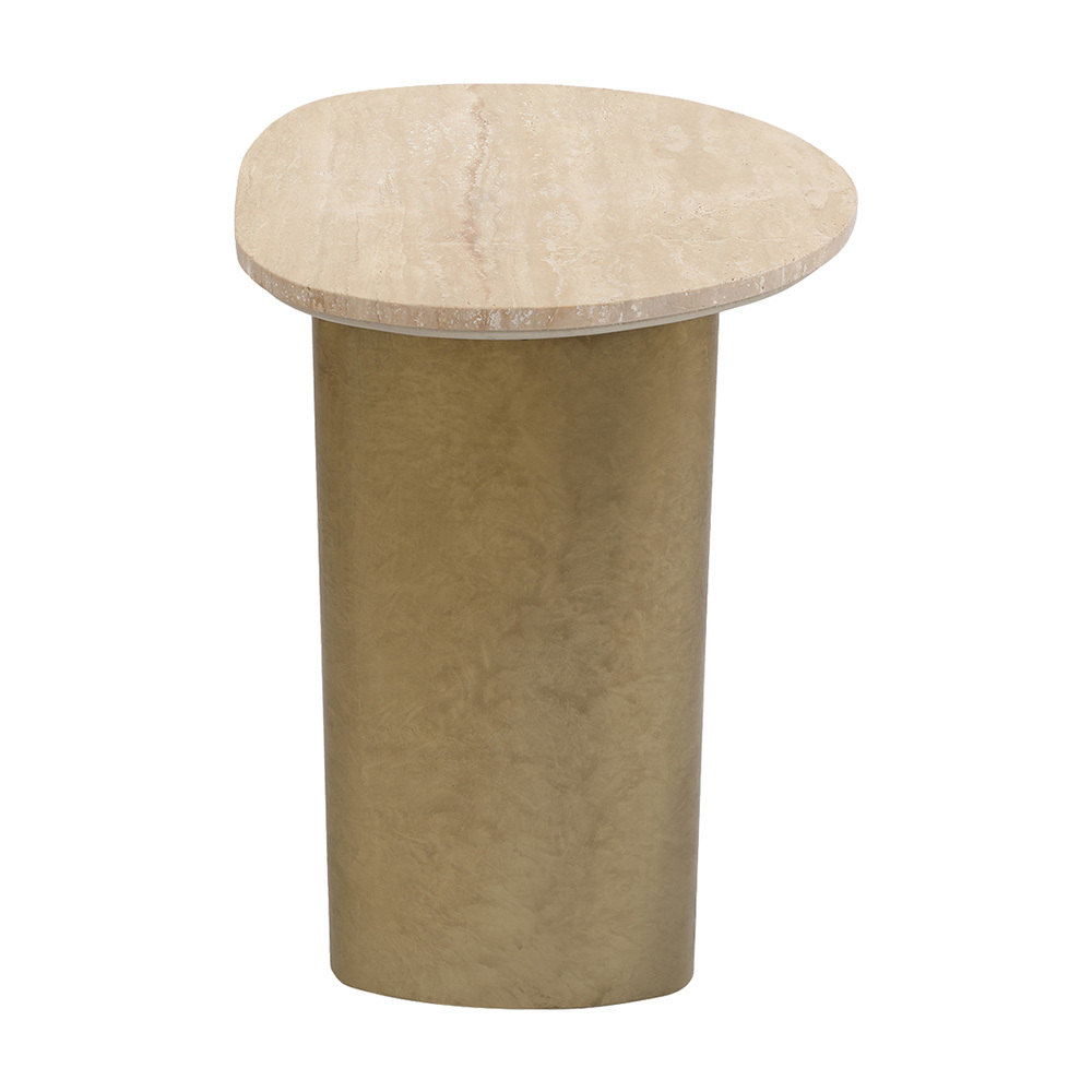 Fenn Travertine Side Table