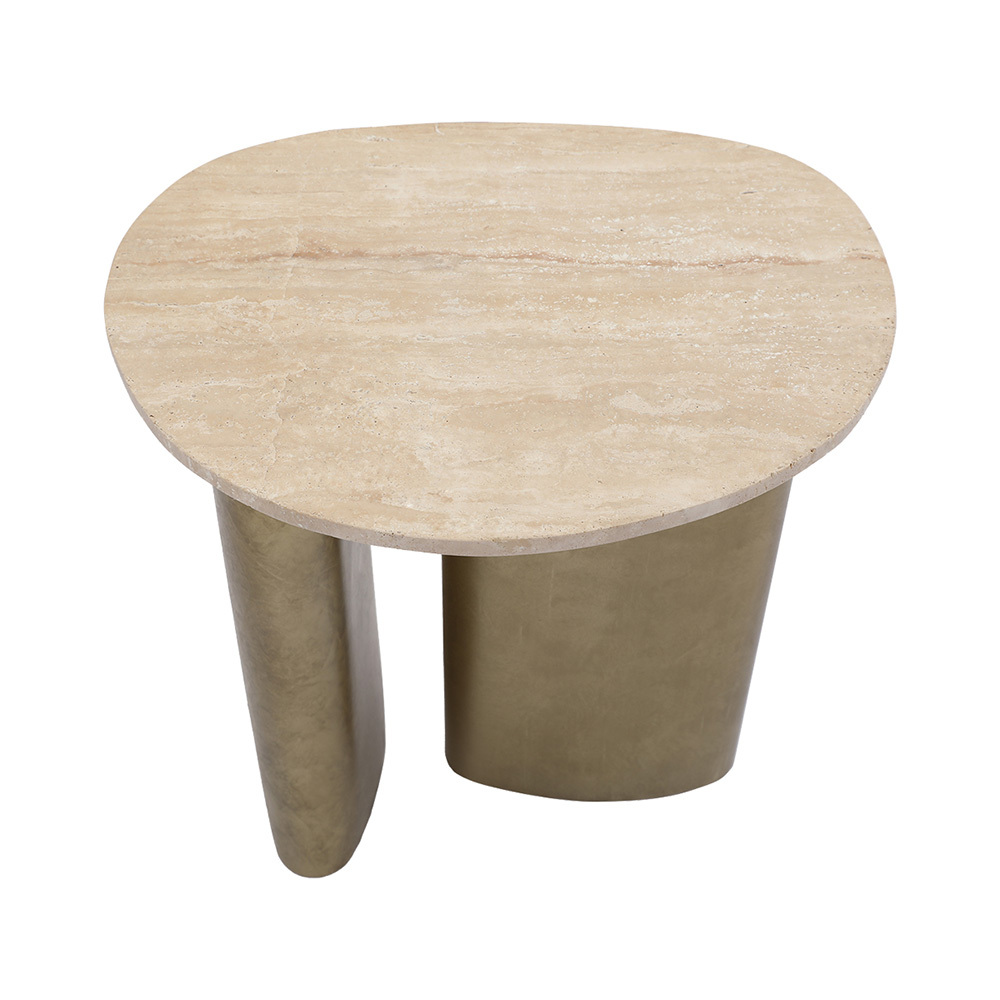 Fenn Travertine Side Table