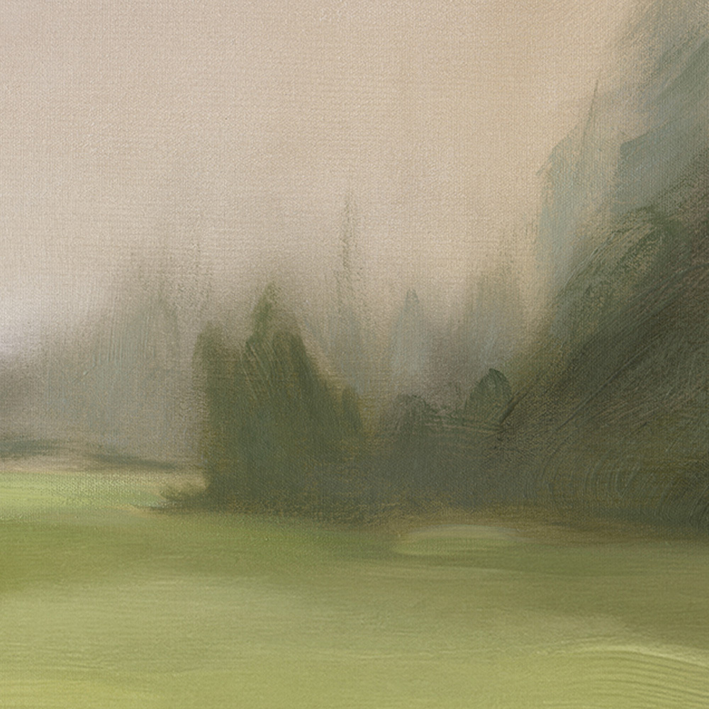 Green Meadows Framed Canvas Wall Art
