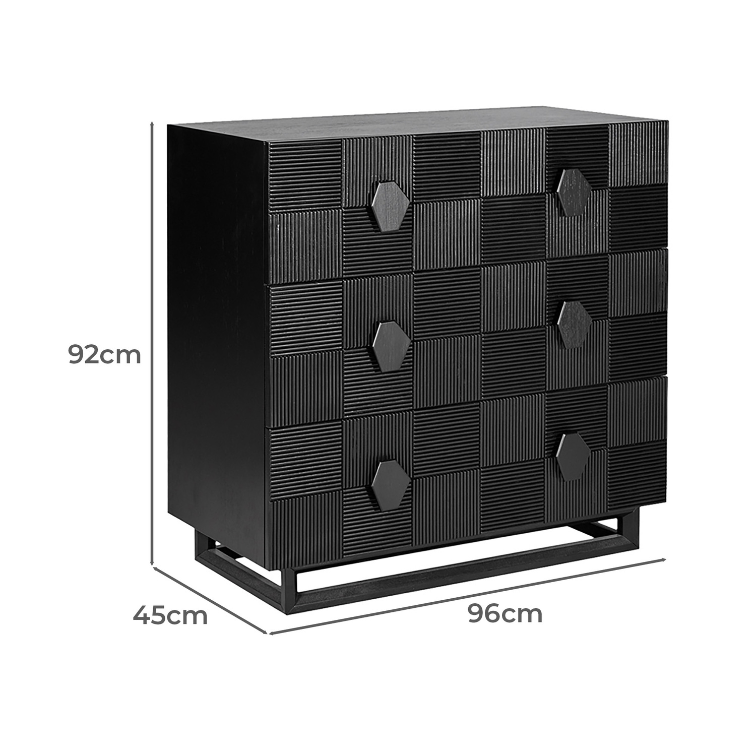 Archon 3 Drawer Chest