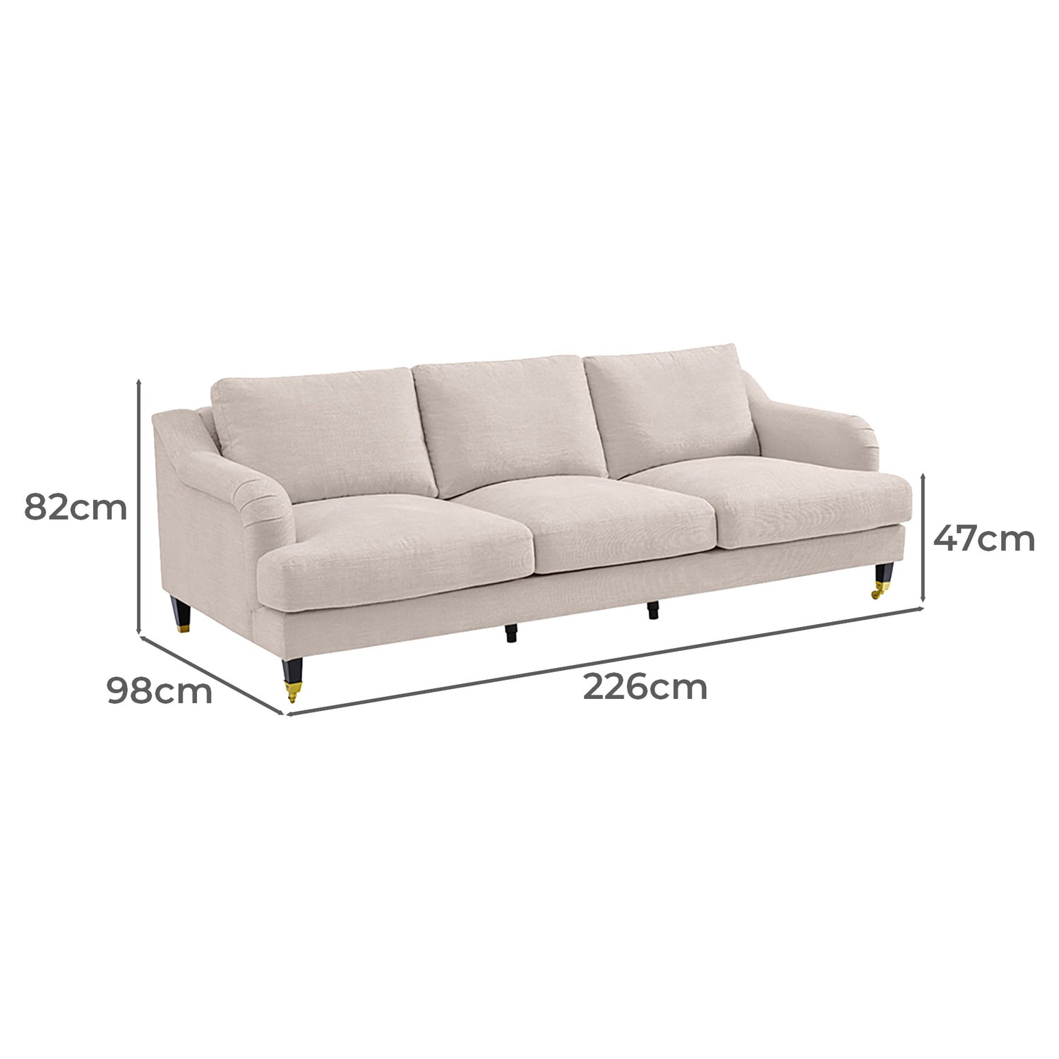 Sasha 3 Seater Sofa