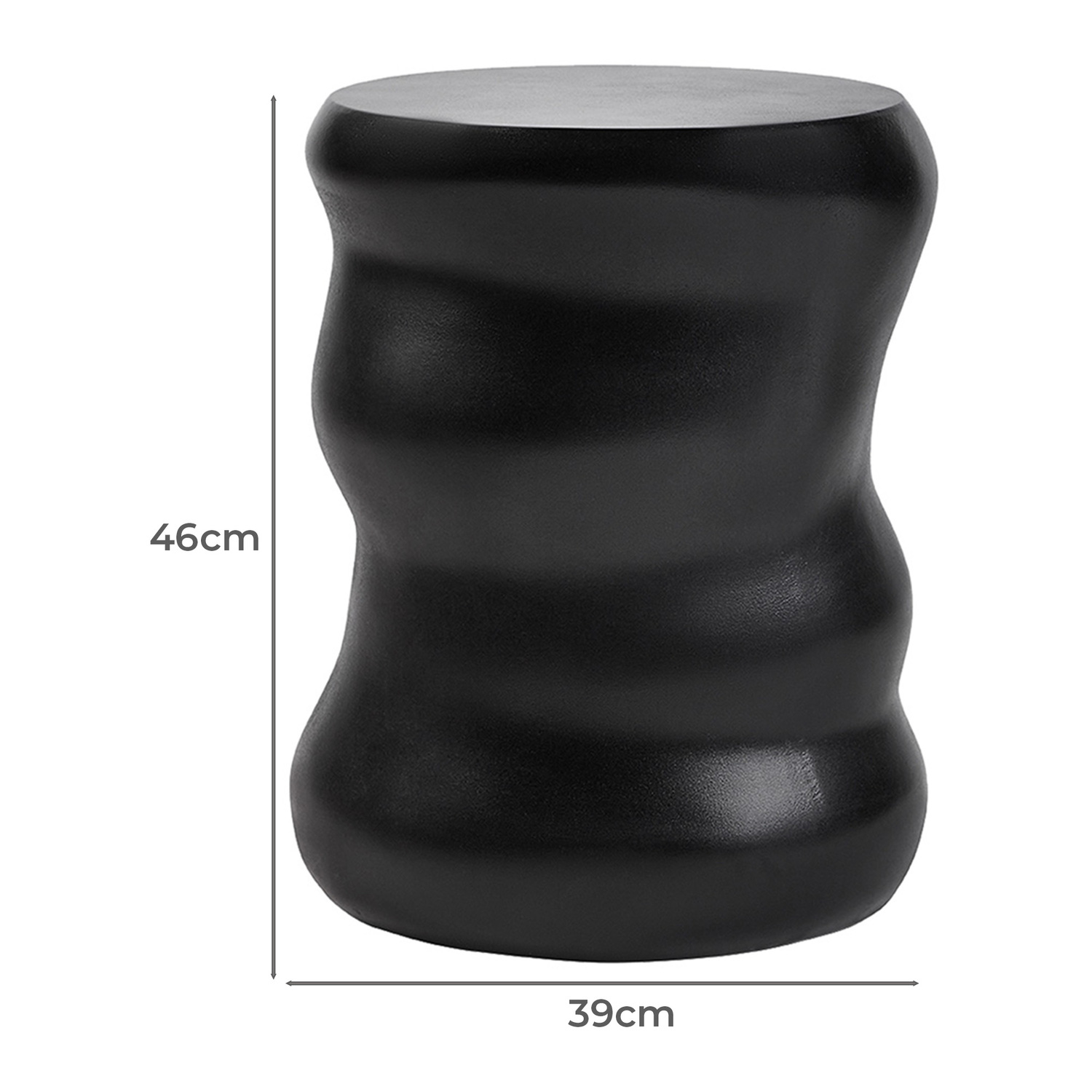 Harlin Concrete Accent Stool