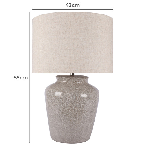 65cm Pete Ceramic Table Lamp